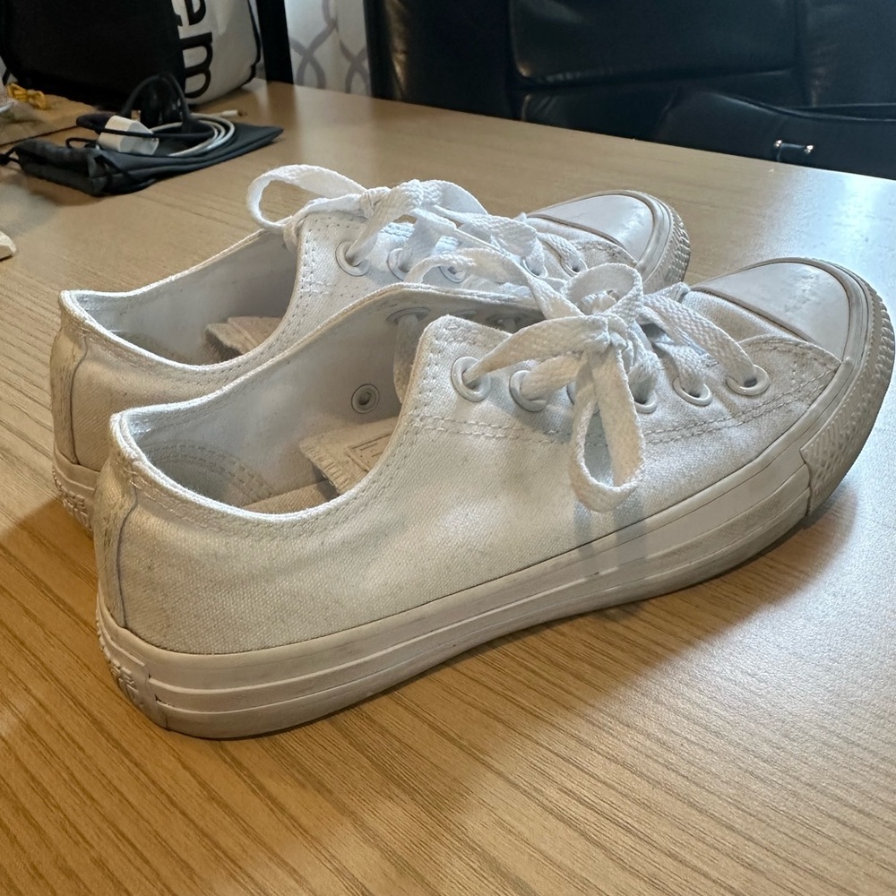 Converse white shoes